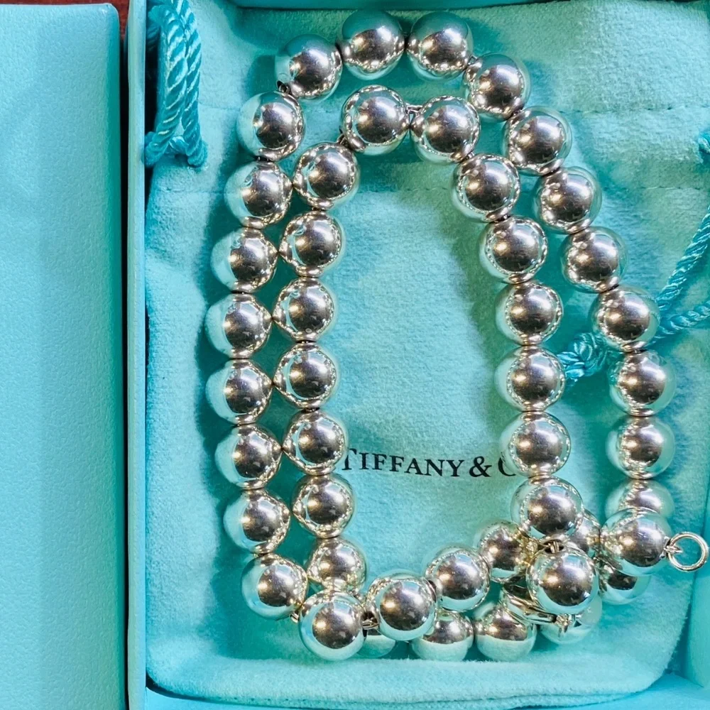 Tiffany & Co HardWear Ball Necklace 10mm 18” Sterling Silver 925 57g - Picture 7 of 9